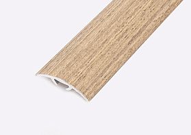 Порог (стык) Русский профиль  разноуровневый ламинированный с дюб, 30*1800 мм, Венге бангуи